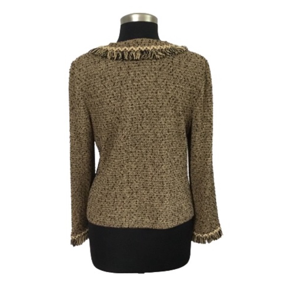 St. John Collection By Marie Gray Tweed Blazer Size 6 - Picture 7 of 10